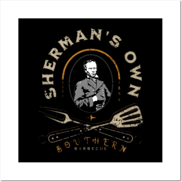 Sherman's Own Southern BBQ Wall Art by Gaming Galaxy Shirts 